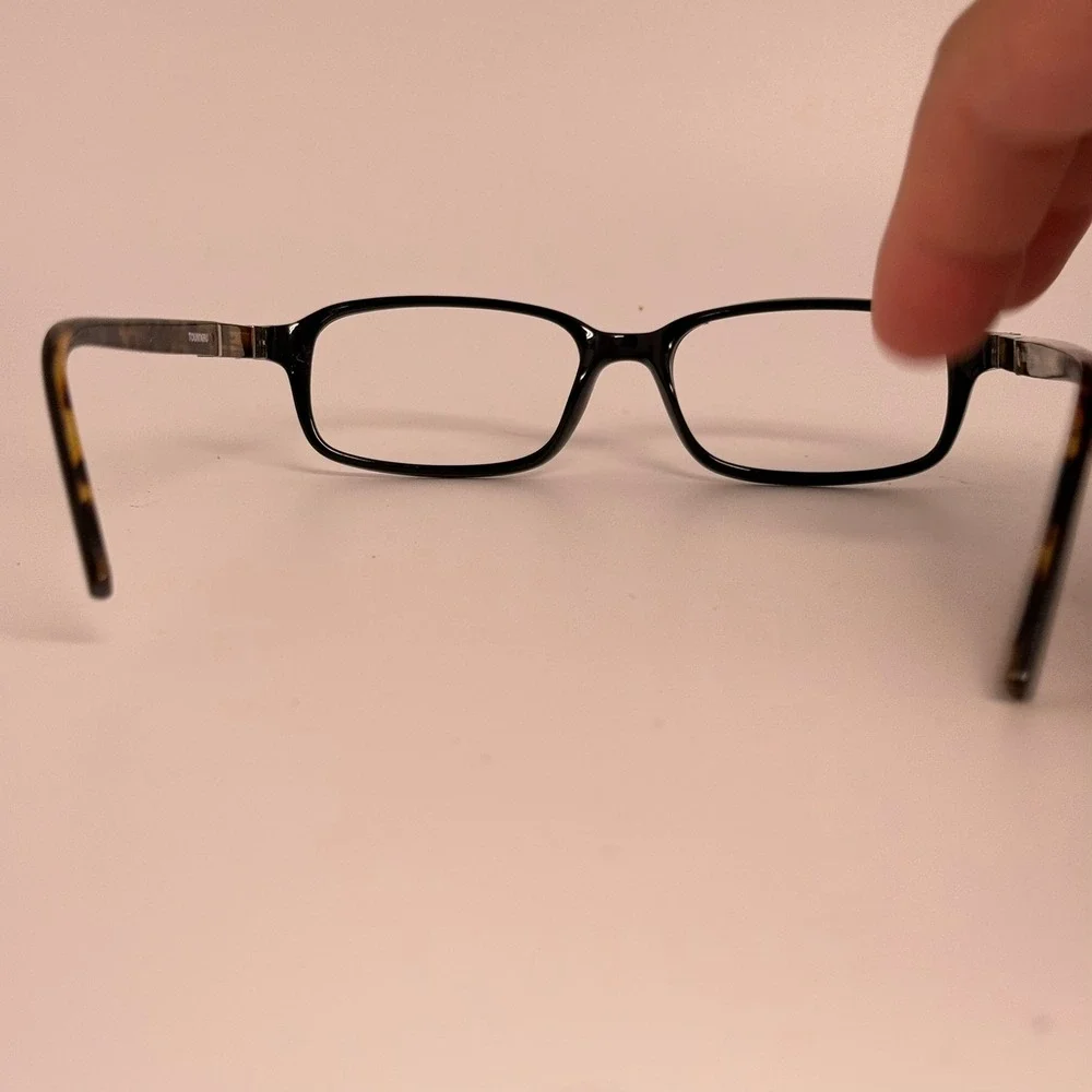 Tourneau T054 Black Tortoise Rectangular Eyeglasses Frames 52-16-140